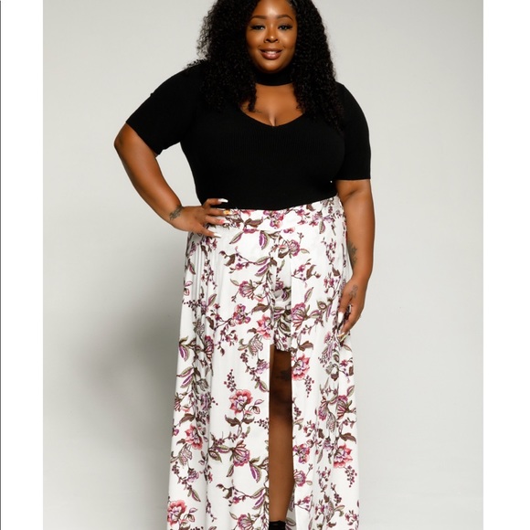 Pants - Floral Skort